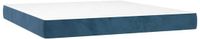 vidaXL Pocketveringmatras 160 x 220 x 20 cm Donkerblauw