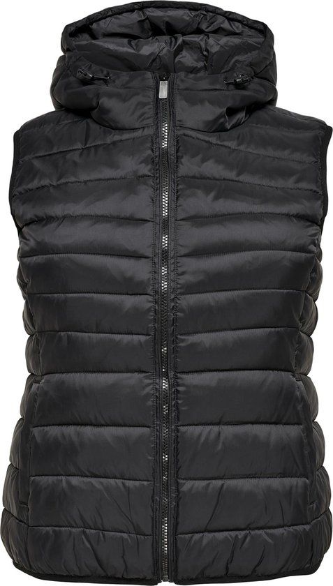 ONLY CARMAKOMA CARNEW TAHOE HOOD WAISTCOAT OTW NOOS Women's Vest - Size M - Black