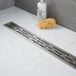 Icecat Caniveau de douche linéaire 80cm acier inoxydable brossé grille siphon