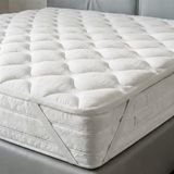 Topper Dream Topper gewatteerd met elastische banden, wit, Frans bed, 140 x 195 cm