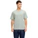 JACK & JONES JREBROCKY LOGO TEE SS CREW NECK SN Aqua Gray XX-Large