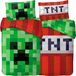 Minecraft Housse de couette Creeper - 135x200 cm avec taie d'oreiller 80x80 cm