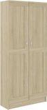 vidaXL Boekenkast Sonoma eiken 82,5x30,5x185,5 cm bewerkt hout