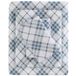 True North by Sleep Filosofie Gezellig Flanel 100% Katoen Ultra Zacht Koud Weer Lakenset Beddengoed, Twin, Blauw Plaid