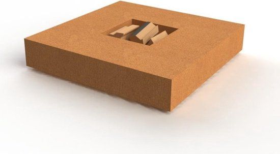 Geroba Vuurtafel Feria Grijs Staal 10 kg