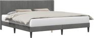 vidaXL Bedframe met hoofdeinde Donkergrijs 180 x 200 cm Fluweel