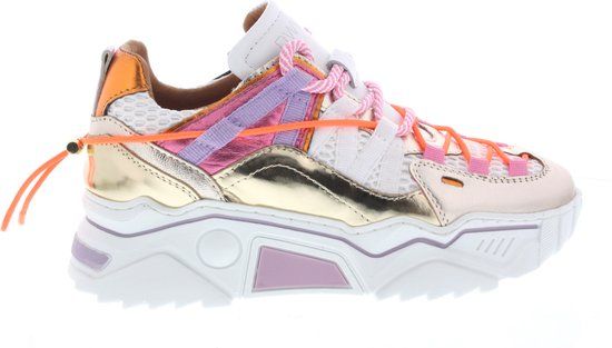 DWRS LABEL - ORION metallic sneakers roze/wit - Maat 37