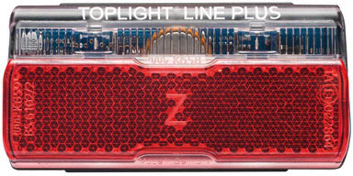 Busch + MÃ¼ller Toplight Line + BrakeTec Fietsverlichting met parkeerlicht 50 mm zwart