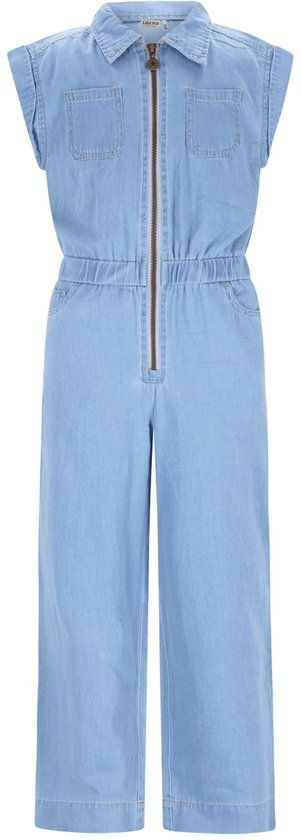 Like Flo F602-5003 Meisjes chambrey Jumpsuit - Maat 110