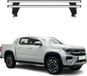 Menabo support de toit pour VW Amarok mk2, années modèles 2022-2025, aluminium, gris, 2 pièces