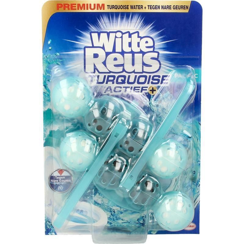 Witte Reus Toiletblok Turquoise Actief - 2 stuks