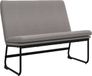 vidaXL Bankje 100x75x76 cm stof taupe