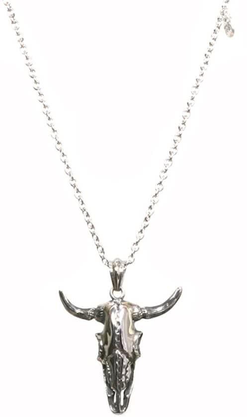 Heaven Eleven - heren ketting - Edelstaal RVS schakel met Bull van Edelstaal - 74cm