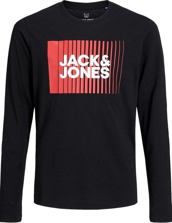 Jack & Jones Junior Jjecorp Logo Tee Play Ls O-neck - Black - 152