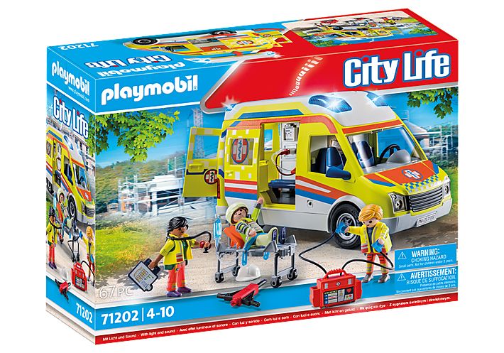 PLAYMOBIL City Life 71244 Reddingsteam Speelset - 4+ Jaar
