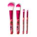 Legami - 4-delige make-up kwastenset, Oh My Glow! Thema Flowers, inclusief poederkwast, foundationkwast, oogschaduwkwast, eyelinerborstel, 100% veganistisch, reisformaat
