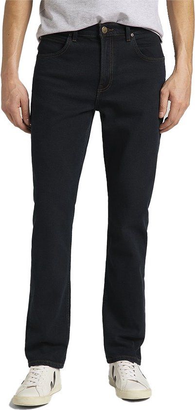 Lee Brooklyn Straight Jeans - Blauw - Maat 36/32 - Heren