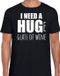 Bellatio Decorations Shoppartners Bv Need a huge glass of wine / Groot glas wijn nodig fun t-shirt - Zwart - Heren - XXL