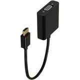 Accsup HDMI Male naar VGA Female Adapter 20cm Zwart