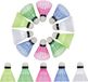 Merkloos / Sans marque Edco Eindhoven Bv Badminton shuttle setje - 15x shuttles - kunststof - multi - badminton - buiten spelen