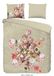 Muller Textiles Good Morning dekbedovertrek bloemen - 2 persoons 200x200/220 cm - Zand - 100% Katoen renforcé