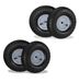 Merkloos Relaxdays steekwagenwiel - set van 4 - luchtband - 3.50-4 - reservewiel - 136 kg - zwart