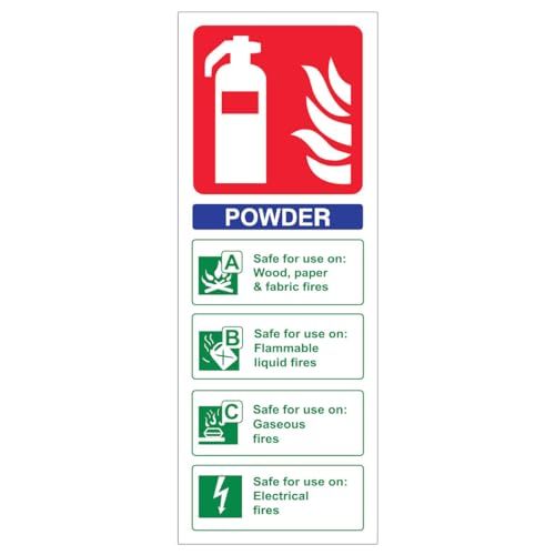 Ambiance Sticker Vinyl sticker bewegwijzering 11005 AC-S Brandblusser Identiteitspoeder - Portret H20 x B 7,5 cm