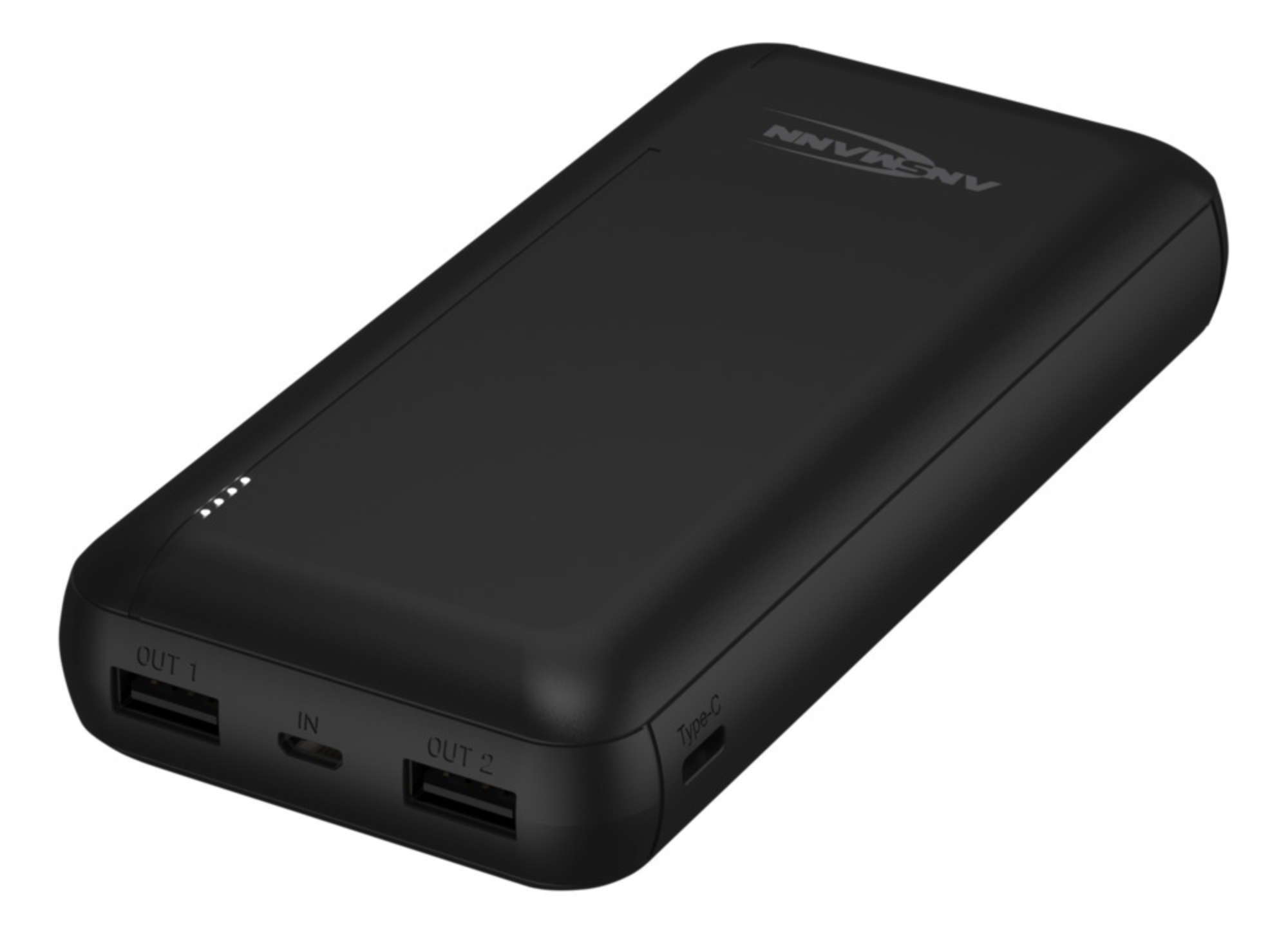 Ansmann PB212 - Powerbank - 20000 mAh - Zwart