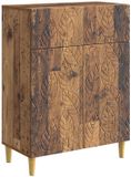 vidaXL Dressoir Oud hout 66 x 34,5 x 90 cm Bewerkt hout