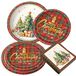 Fête de Noël Assiettes et Serviettes pour 20 Personnes