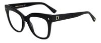 Dsquared2 D2 0098 807 Black Square Acetate Eyeglasses 51mm