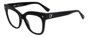 Dsquared2 D2 0098 807 Black Square Acetate Eyeglasses 51mm