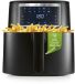 GOURMETmaxx Heteluchtfriteuse, 6,5 liter, airfryer, friteuse met touchscreen, 9 functies, 11 programma's, mini-oven, bijna zonder olie braden, airfryer-accessoires, vaatwasmachinebestendig
