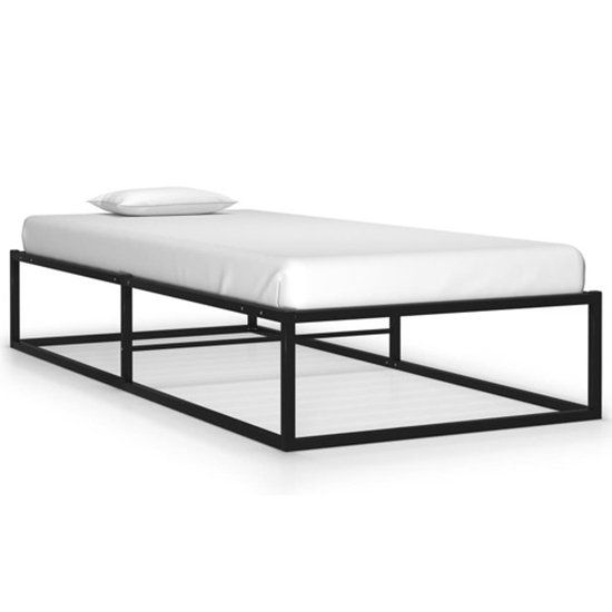 vidaXL Bedframe Metaal Zwart 100x200 cm