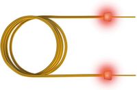 Sacon LPD02200020 InfiniBand en Glasvezelkabel 2 m LC Geel