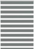 vidaXL Zebra rolgordijn 105x150 cm stofbreedte 100,9 cm donkergrijs