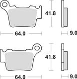 TRW plaquettes de frein "mcb 743" plaquettes de frein sinter mcb 743 rsi