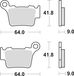 TRW plaquettes de frein "mcb 743" plaquettes de frein sinter mcb 743 rsi