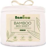 Bambaw Luxe Bamboe Hoeslaken 180x200cm Wit