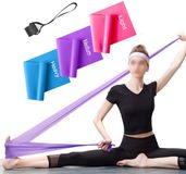 Ibenzoa® Set complet de 3 bandes de résistance pour yoga, pilates et musculation