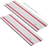 VEVOR Geleiderail voor Handcirkelzagen, Inclusief 2 X 700 mm Aluminium Cirkelzaagrails en 1 Connector