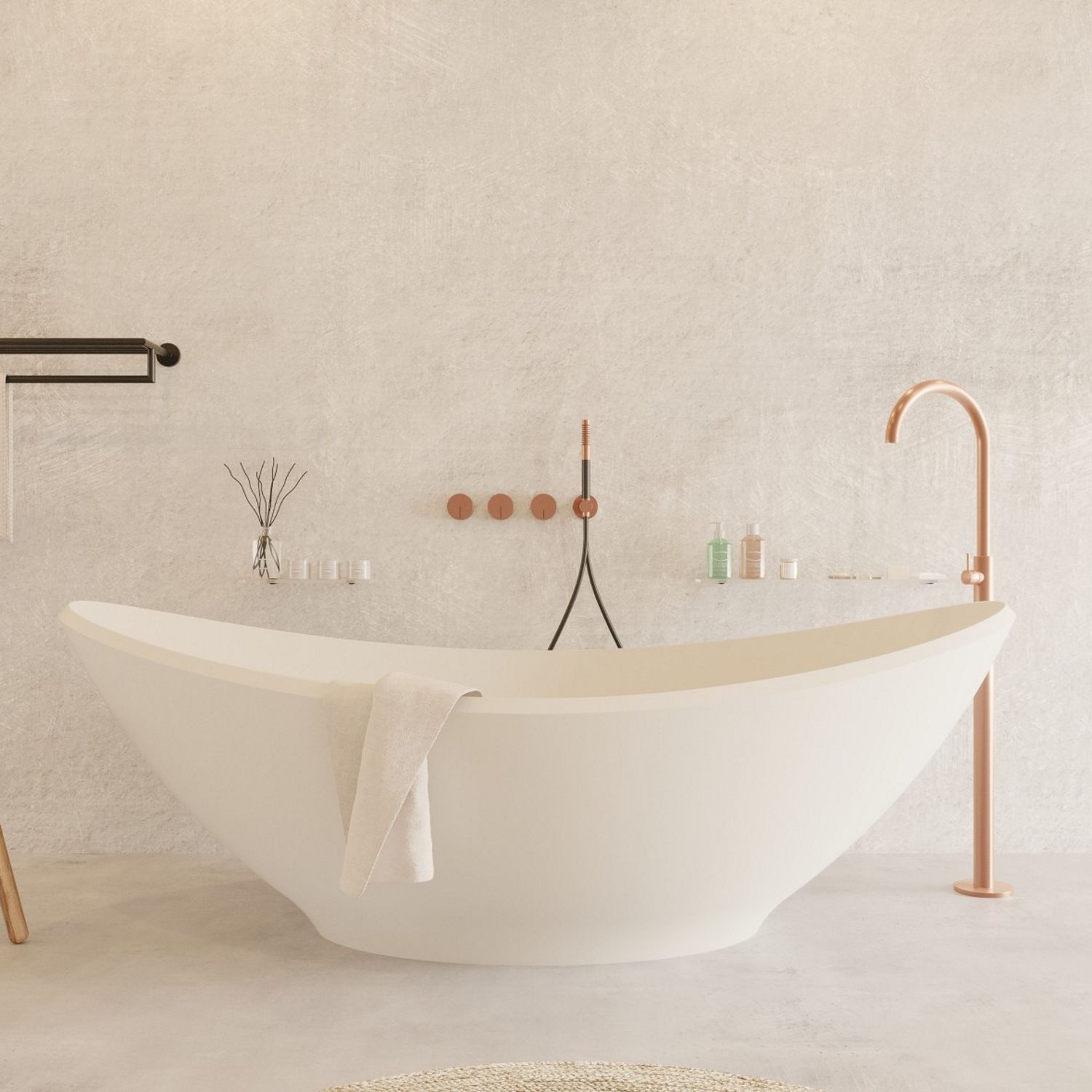 Ideavit Solidlectus Vrijstaand Ligbad - 180x100cm - Mat Wit