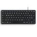 Perixx PERIBOARD-416 DE Mini-clavier, filaire, USB, silencieux, avec 4 hubs, type de touche ciseaux X sans clics, touches à grosses lettres imprimées, câble USB-C/A détachable, allemand QWERTZ