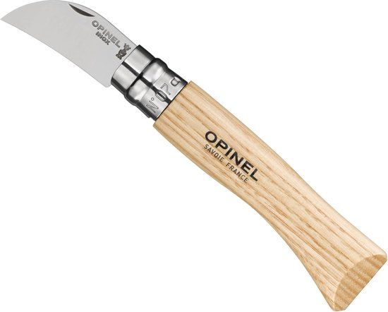 Opinel Nr. 7 Zakmes – Klassiek vouwmes voor outdoor en dagelijks gebruik, handgreep van natuurhout, roestvrijstalen lemmet, 14 cm