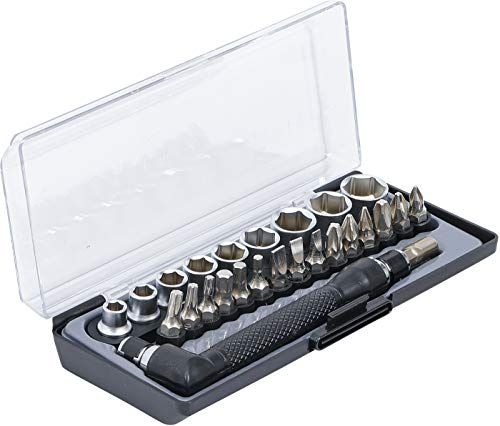 KRAFTMANN 20802 bit- en steeksleutel-/hoekschroevendraaierset - 26-delig