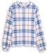 Tom Tailor - Chemise à manches longues à carreaux - Taille S - carreaux écossais blanc cassé et bleu