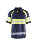 Blakläder Blaklader UV-Poloshirt High Vis Klasse 1 3338-1051 - Marine/High Vis Geel - M