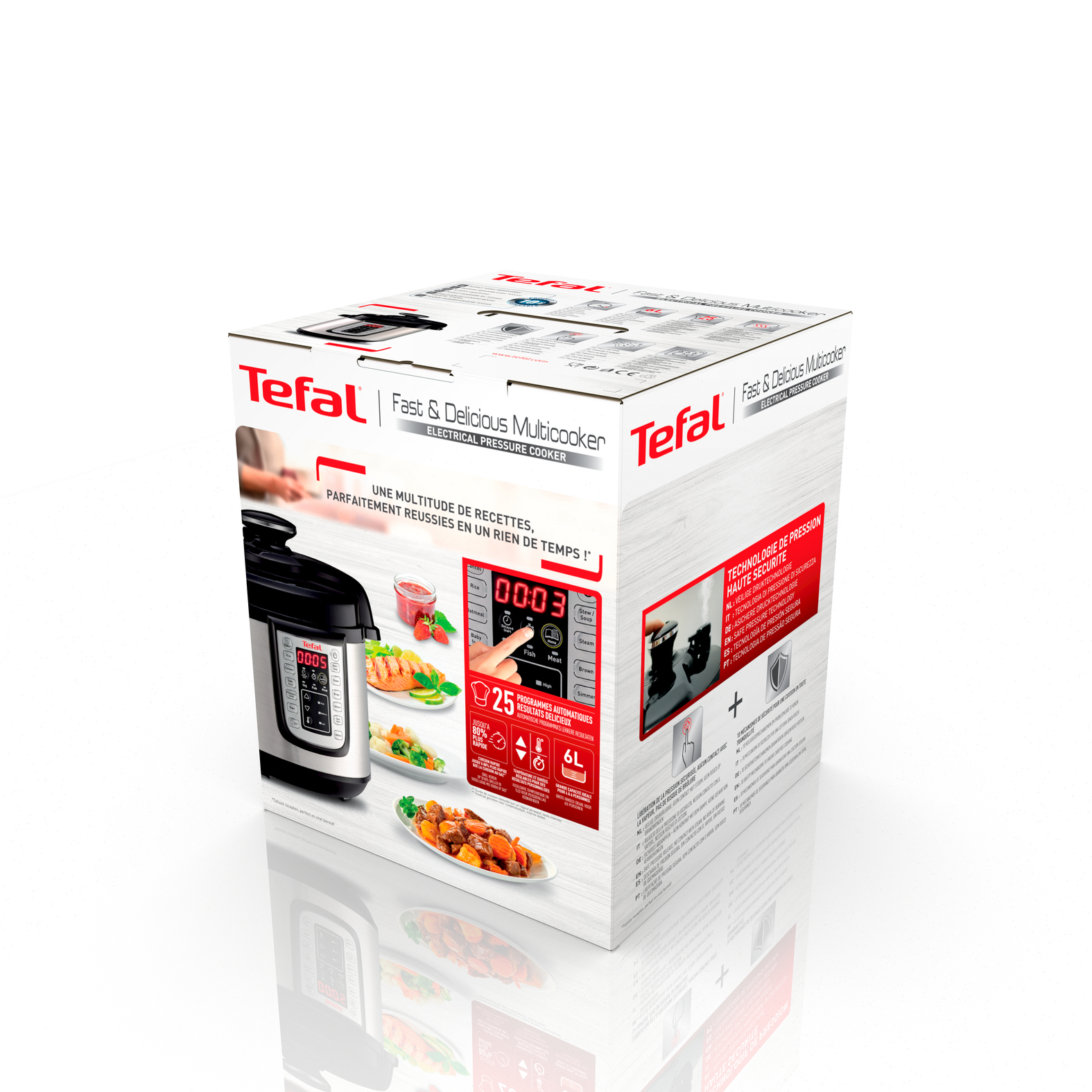 Olla eléctrica  Tefal CY505E All-in-one Multicooker, 1200W, 6 L