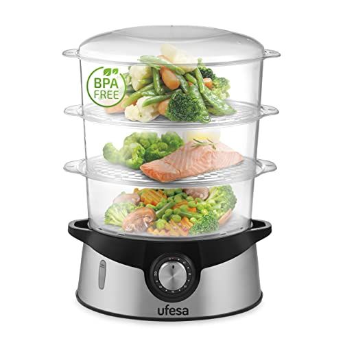 UFESA CV4000 3-laagse Elektrische stoompan - 9 L - 800W - RVS