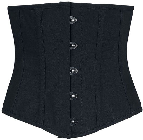 Gothicana by EMP Gothicana Zwarte onderborstcorsage - Dames - M